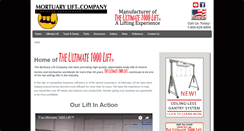 Desktop Screenshot of mortuarylift.com